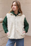 VESTE POLAIRE ÉCRUE SANS MANCHES