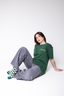 T-SHIRT VERT SAPIN "THE LAST SLICE OF PIZZA"