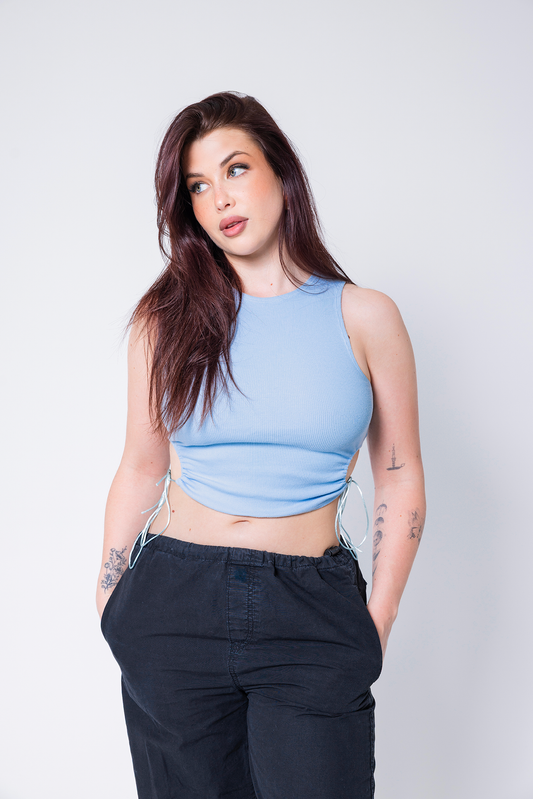Top Betty bleu clair