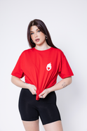 T-shirt rouge "Perfect Match"