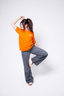 T-SHIRT ORANGE "JE VEUX DU SOLEIL"
